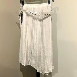 Brand NEW! AGB Asymmetrical Skirt w/ Craft Woven Belt